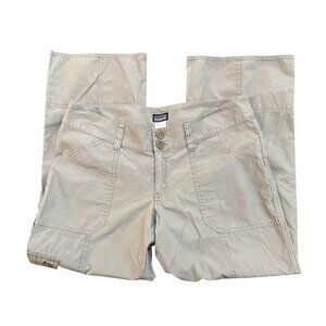 Patagonia Water Girl Size 6 Women’s Pants 100% Organic Cotton Outdoor Roll Up